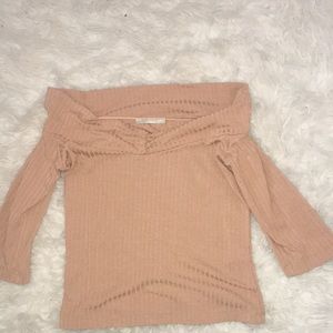 Cropped tan top